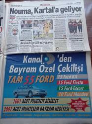 Hürriyet Gazetesi - 18 Ocak 1998 - Pascal Nouma Beşiktaş'a Geliyor - Süleyman Seba - Refah Partisi Kapatıldı Yaşasın Yeni Refah Partisi - Grup Vitamin'in Ünlü Üyesi Gökhan Semiz Trafik Kurbanı - Yargıtay Başsavcısı Vural Savaş Yeni Partiye de Kapama Gelir - Recep Tayyip Erdoğan - Necmettin Erbakan - Parsadan Davası -  Tansu Çiller - Zeki Müren - Safiye Ayla