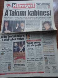 Hürriyet Gazetesi - 27 Haziran 1997 - 12 Dev Adam Avrupa Şampiyonası'nda Bosna Hersek'i Yendi - Sibel Can - Rahmi Koç - A Takımı Kabinesi- Kuzey Irak'taki Operasyonda Yunan Subayı Ele Geçti - Refahyol'da Erozyon Paniği - Tansu Çiller - Necmettin Erbakan - Telefon Dinlemeye Alman Modeli - Sendikalara Siyaset İzni Çıktı