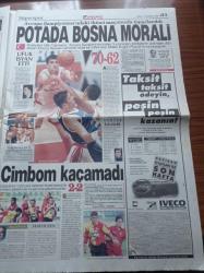 Hürriyet Gazetesi - 27 Haziran 1997 - 12 Dev Adam Avrupa Şampiyonası'nda Bosna Hersek'i Yendi - Sibel Can - Rahmi Koç - A Takımı Kabinesi- Kuzey Irak'taki Operasyonda Yunan Subayı Ele Geçti - Refahyol'da Erozyon Paniği - Tansu Çiller - Necmettin Erbakan - Telefon Dinlemeye Alman Modeli - Sendikalara Siyaset İzni Çıktı