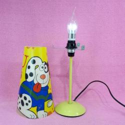 VINTAGE RESİMLİ PLEKSİGLAS ŞAPKALI , LED AMPÜLLÜ ÇOCUK ODASI ABAUR