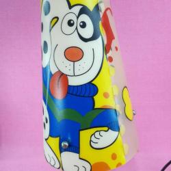 VINTAGE RESİMLİ PLEKSİGLAS ŞAPKALI , LED AMPÜLLÜ ÇOCUK ODASI ABAUR