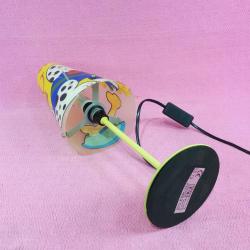 VINTAGE RESİMLİ PLEKSİGLAS ŞAPKALI , LED AMPÜLLÜ ÇOCUK ODASI ABAUR