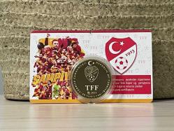 2023 - Galatasaray 23.Şampiyonluk Gümüş Üzeri Altın Kaplama Hatıra Parası - Çil