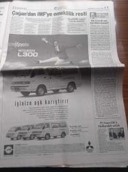 Hürriyet Gazetesi - 24 Ocak 1998 - Doping Yüzünden Teftişlik Olan Haltere Yeni Bir Bomba Düştü - Bill Clinton Oval Ofiste Harem Kurdu - Sezen Aksu - Özer Çiller İlk Kez Yargıç Önünde - Ömer Lütfü Topal'ı Timci'ler Öldürdü - Yeşil İle Telefon Görüşmeleri Sorulan Sırrı Sakık Yeşil Arabulucu Olacaktı - Susurluk Raporunda Suçlanan Aydın Ayaydın - Abdi İpekçi - Uğur Mumcu