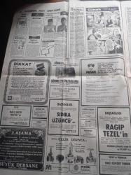 Hürriyet Gazetesi - 24 Nisan 1981 - 8. Dedeler Yarışı - Fenerbahçe Başkanı Ali Şen - Cahide Sonku'nun Anıları - 23 Nisan'ı Ulusça Kutladık - Kenan Evren Türk Ulusu Asla Esir Edilemez - Konsey Tuncay Mataracı Dosyasını Görüştü -  Necmettin Erbakan 33 Arkadaşı Bugün Yargılanıyor - Apocular Davası - 27 Mayıs'ın  İstanbul Valisi Orgeneral Refik Tulga Öldü - Sovyetlere Bikini Satıyoruz