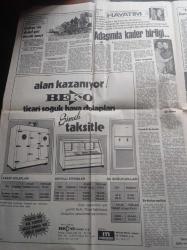 Hürriyet Gazetesi - 24 Nisan 1981 - 8. Dedeler Yarışı - Fenerbahçe Başkanı Ali Şen - Cahide Sonku'nun Anıları - 23 Nisan'ı Ulusça Kutladık - Kenan Evren Türk Ulusu Asla Esir Edilemez - Konsey Tuncay Mataracı Dosyasını Görüştü -  Necmettin Erbakan 33 Arkadaşı Bugün Yargılanıyor - Apocular Davası - 27 Mayıs'ın  İstanbul Valisi Orgeneral Refik Tulga Öldü - Sovyetlere Bikini Satıyoruz