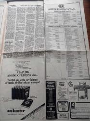 Hürriyet Gazetesi - 24 Nisan 1981 - 8. Dedeler Yarışı - Fenerbahçe Başkanı Ali Şen - Cahide Sonku'nun Anıları - 23 Nisan'ı Ulusça Kutladık - Kenan Evren Türk Ulusu Asla Esir Edilemez - Konsey Tuncay Mataracı Dosyasını Görüştü -  Necmettin Erbakan 33 Arkadaşı Bugün Yargılanıyor - Apocular Davası - 27 Mayıs'ın  İstanbul Valisi Orgeneral Refik Tulga Öldü - Sovyetlere Bikini Satıyoruz