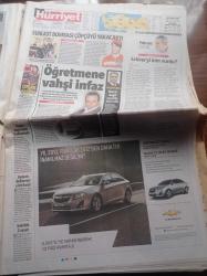 Hürriyet Gazetesi - 12 Ocak 2013 - Elmander Fenerbahçe'nin Bir Üstünlüğünü Göremiyorum - Marilyn Monroe - Kuzey Irak'ta İbrahim Tatlıses İle Şivan Perwer Biraraya Geldi - Recep Tayyip Erdoğan - Hedef Sakine Cansız'dı - Selahattin Demirtaş Paris Suikastını Aydınlatmayan Bu Olayın Altında Kalır - 5.5 Dakika Sevişmeyi Danıştay Uzun Buldu -  Paris Suikastı İstihbarat İşi Değil