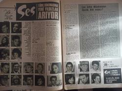 Ses Haftalık Aktüalite Sinema Tiyatro Müzik ve Gençlik Mecmuası Dergisi - 18 Kasım 1967 - Sayı:47 - Tamer Yiğit - Devlet Devrim - Gürel Ünlüsoy - Tülin Elgin - Gülgün Ok - Nur İnsel - Hülya Koçyiğit - Ediz Hun - Ajda Pekkan - Süleyman Turan - Mine Sun - Nejat Çetinok - Gönül Akkor - Tunç Oral - Selda Alkor - Tugay Toksöz - Yusuf Sezgin - Esen Püsküllü - Sezer Güvenirgil - Turgut Akaslan - Hülya Darcan - Erden Güvenç - Burt Lancaster - Dean Martin - Ann Margret - Elvis Presley - Ayhan Işık - Metin Erksan - Muzaffer Aslan - Türkan Şoray - Clark Gable - Oya Peri - Gülgün Erdem - Aram Gülyüz - Marisa Mell - Mata Hari - Türkiye İş Bankası Reklamı - Yıldız Kenter - Cüneyt Gökçer - Tokalon Krem Reklamı - Howard Hughes - George Peppard - Tek Tek Çorapları Reklamı - Ümit Yaşar - Ay Feri - France Gall - Yapı ve Kredi Bankası Reklamı - Ekrem Bora - Suzan Uztan - Cenk Güner fotoğraf ve haberi - Dergi Tam Değildir Sadece 28 Sayfası Mevcuttur