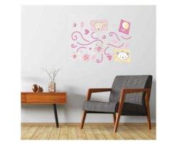 DUVAR ÇIKARTMA ,STİCKER, DEKORATİF DUVAR KAĞIDI,SÜS  ÇİÇEKLİ AĞAÇ DESENLİ PVC 70X50X0,5CM
