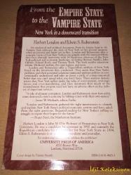 From The Empire State To The Vampire State - New York in a Downward Transition - Herbert London & Edwin S. Rubenstein - University Press of America - İngilizce Kitap (Empire State'ten Vampire State'e - Aşağıya Doğru Bir Geçişte New York)