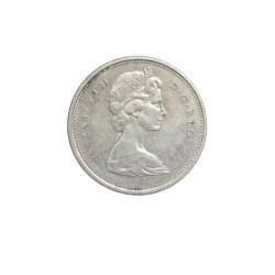 Kanada 25 Cent 1968 Yılı Gümüş
