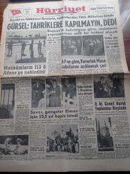 Hürriyet Gazetesi - 21 Eylül 1961 - Fenerbahçe Galatasaray Berabere Kaldı - Metin Oktay - Suat Manat - Cemal Gürsel Tahriklere Kapılmayın Dedi- Baba Vasiyeti Yüksel Menderes Aday Olmuyor -  Adalet Partisi'ne Göre Yuvarlak Masa Zabıtlarını Açıklamak Şart- Adnan Menderes - Fatin Rüştü Zorlu - Salim Başol Ankara'ya Gitti - Selim Soley CHP'den Çıkarıldı