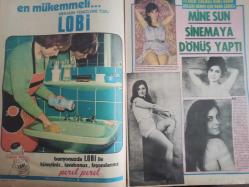 Pazar Aktüalite Sinema Tiyatro Mizah Mecmuası Dergisi Gazetesi - 25 Şubat 1972 - Sayı:805 - Türkan Şoray - Piraye Uzun - Nigar Uluerer - Mine Mutlu - İzzet Günay - İlhan Engin - Funda Ege - Okan Demir - Aynur Akarsu - Hülya Tuğlu - Okan Demir - Uğur Güçlü - Emel Yücel - Lobi Deterjan Reklamı - Mine Sun - Gülgün Erdem - Semra Yıldız - Engin Çağlar - Filiz Vural - Arzu Okay - Ülkü Ülker - Birsen Kaya - Abdurrahman Keskiner - Ahmet Mekin - Tursil Sabun Tozu Reklamı - Filiz Akın - Vedat Türkali - Mualla Sürer - Müşerref Tezcan - Kadir İnanır - Nubar Terziyan - Kadir İnanır - Müşerref Tezcan - Piraye Uzun - Hayati Hamzaoğlu - Tamer Yiğit - Feri Cansel - Nur Soylu - Aytekin Akkaya fotoğraf ve haberi - Tam Takım Dergi