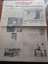Hürriyet Gazetesi - 17 Ağustos 1949 -  İsmet İnönü Aydın'da -Şişli Terakki Lisesi - Türkiye Suriye Münasebetleri - Mareşal Fevzi Çakmak'ı Hastanede Ziyaret Ettik Fotoğraflı - Suriye Ankara Elçisi İhsan El Şerif - Amerikan Elçisi Stalin'le Görüştü - Hürriyet Afrika'da - Şehir Haberleri - Süreyya Bahçesinde Suzan Yakar Rutkay