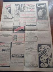Hürriyet Gazetesi - 17 Ağustos 1949 -  İsmet İnönü Aydın'da -Şişli Terakki Lisesi - Türkiye Suriye Münasebetleri - Mareşal Fevzi Çakmak'ı Hastanede Ziyaret Ettik Fotoğraflı - Suriye Ankara Elçisi İhsan El Şerif - Amerikan Elçisi Stalin'le Görüştü - Hürriyet Afrika'da - Şehir Haberleri - Süreyya Bahçesinde Suzan Yakar Rutkay