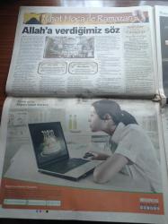 Hürriyet Gazetesi - 23 Eylül 2007 - Nihat Hatipoğlu İle Ramazan - Beşiktaş Teknik Direktörü Ertuğrul Sağlam Hiç Umutsuzluğa Kapılmadım -- Helin Avşar'ın Tuvalette Aşk İddiası Mahkemelik - AKP'li Fatih Belediye Başkanı Mustafa Demir'in Alkışlanan Kararı - İran'a Şeriat Nasıl Gelmişti - 3 İdamdan Doğan Aşk