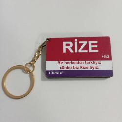 Rize Sokak Tabelası Temalı (Mdf) Baskılı Anahtarlık