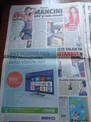 Hürriyet Gazetesi - 22 Ekim 2013 - Beşiktaş İlk Seyircisiz Maçında Rizespor'u Yenemedi - Genelkurmay Başkanı Necdet Özel Türk Silahlı Kuvvetlerine Nifak Sokmayın - 12 Ayda Tezkere 1 Ocak 2014'te- ODTÜ'de Fidan Savaşları - Rafet El Roman - Ebru Şallı - Sinan Akçıl