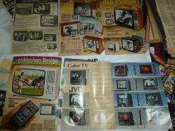 TELEVİZYON RADYO PİKAP VİDEO MÜZİK SETİ TANITIM  KATALOĞ SAYFALARI 1950-60-70 Lİ YILLARIN KATALOĞLARINDAN ÇIKMA 80 YAPRAK 160 SAYFA +ÜCRETSİZ KARGO