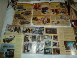 TELEVİZYON RADYO PİKAP VİDEO MÜZİK SETİ TANITIM  KATALOĞ SAYFALARI 1950-60-70 Lİ YILLARIN KATALOĞLARINDAN ÇIKMA 80 YAPRAK 160 SAYFA +ÜCRETSİZ KARGO