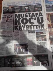 Hürriyet Gazetesi - 22 Ocak 2016 - Mustafa Koç'u Kaybettik - Zamansız Veda - Mustafa Koç Spor Yaparken Kalp Krizi Geçirdi - Rusya'dan Kamışlı'ya Hava Üssü - Davos'ta Dünyaya PKK Sitemi - Mustafa Koç Kardeşim Ali Koç'u Ben Fenerbahçeli Yaptım - Rahmi Koç'un Acısı Büyük - İş Dünyası Yasta - Ahmet Nazif Zorlu- Cem Boyner -  Cem Hakko