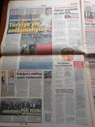 Hürriyet Gazetesi - 8 Ağustos 2015 - Süper Kupa Finali Galatasaray Bursaspor - Toroslar'ın Suyu Kıbrıs'ta Akacak - İkbal Gürpınar 600 Bin Lira Tazminat İstedi - Başbakan Ahmet Davutoğlu Koalisyonu Tabana Sordu - Çipras'ın Feryadı - Silopi'de Hendek Çatışması - Formula 1