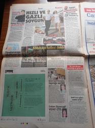 Hürriyet Gazetesi - 8 Ağustos 2015 - Süper Kupa Finali Galatasaray Bursaspor - Toroslar'ın Suyu Kıbrıs'ta Akacak - İkbal Gürpınar 600 Bin Lira Tazminat İstedi - Başbakan Ahmet Davutoğlu Koalisyonu Tabana Sordu - Çipras'ın Feryadı - Silopi'de Hendek Çatışması - Formula 1