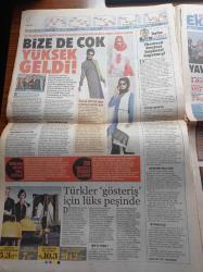Hürriyet Gazetesi - 8 Ağustos 2015 - Süper Kupa Finali Galatasaray Bursaspor - Toroslar'ın Suyu Kıbrıs'ta Akacak - İkbal Gürpınar 600 Bin Lira Tazminat İstedi - Başbakan Ahmet Davutoğlu Koalisyonu Tabana Sordu - Çipras'ın Feryadı - Silopi'de Hendek Çatışması - Formula 1