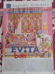 Şamdan  Magazin önlü arkalı 2 sayfa Sevda Demirel ,  Evita Baby Collection reklamı  28*41cm