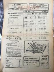 AFYON KUDRET  GÜNLÜK SİYASİ GAZETESİ -YEREL TAŞRA BASINI -29 KASIM 1960- YIL :4 -SAYI :1019- Türkiye  işçisi sendikaları konfederasyonu meselesi -Nüfus  artışımız en  yüksek bir orana ulaşmış bulunuyor -Bir dergi ye verilen 120 bin liranın soruşturması  -Köylerimizin elektriklendirmesi ve elektrik  etüd idaresinin projesi -Türkiye de doğumlar binde 30-35  ölümler binde 15-17- Özel sebze ve meyve sürat katarları  aralıkta işliyor --İş ve İşçi Bulma Kurumu