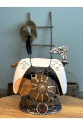 God Of War Ragnarok Kratos Leviathan Figür Kol Standı Ps5 Dualsense Ps4 Dualshock Joystick Uyumlu
