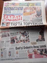Sabah Gazetesi - 5 Ağustos 2010 - Tarihi Sümerbank Binası Ulusoy'un - ABD'li Şarkıcı Katy Perry Promosyon İçin Soyundu - Fenerbahçe Şaka Gibi - İngiliz Manken Poppy Delevingne İstanbul'u Yaşamak İstiyorum - Ahmedinecad'ın Konvoyuna Bombalı Saldırı Mı Yapıldı -  Yüksek Askeri Şura'da Darbeci Temizliği - Çocuklar Duymasın Dizisi - Referandumda Evet Diyeceğini Söyleyen Eşref Erdem'w İhraç İstemi - Orgeneral Işık Koşaner