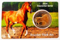 Hayvanlar Serisi 2014.. ((Byerley Türk Atı)) Hatıra Parası..