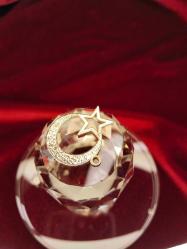 KOLYE UCU,NEFİS GÖRSELLİ ZİRKON TAŞLARLA BEZELİ AY YILDIZIMIZ 792