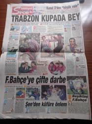 Milliyet Gazetesi - 5 Şubat 1997 - Beşiktaş Hocası Rasim Kara'nın Kozu Amokachi - Kupa Beyi Trabzonspor - Kudüs Gecesi İle Şimşekleri Üzerine Çeken İlçe Sincan - Skandal Sincan Belediye Başkanı Bekir Yıldız Görevinden Alındı - Hanefi Avcı Çetenin Başı Mehmet Ağar - Necmettin Erbakan'dan Tank Yorumu - Silahlı Kuvvetler Sincan'da - Manisa Davası - Tansu Çiller