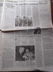 Milliyet Gazetesi - 14 Ocak 1997 - Kumarhaneler Kralı Ömer Lütfü Topal'ın Öldürülmesi Olayına Karışan Üç Özel Timci Tutuklandı - Ayhan Çarkın - Oğuz Yorulmaz - Sedat Bucak 80 Gün Sonra Dışarıda - JİTEM'ci Ahmet Altıntaş Tehdit Edildim - Adalet Bakanı Şevket Kazan Çete'yi Kabul Etti - Ali Kalkancı Fadime Şahin Bana Aşıktı - Sami Hoştan - Zülfü Livaneli