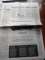 Milliyet Gazetesi - 21  Aralık 1997 - Mesut Yılmaz'a Refah Partisi Sorusu - Sibel Can Çocuk İstiyor - Anayasa Mahkemesi Başkanı Yekta Güngör Özden'in Öfkesi - Orhan Pamuk - Yeşim Salkım - Franco Nero Atatürk Olmayı Bekliyor