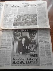Cumhuriyet Gazetesi - 10 Kasım 1996 - ATA'nın Ölümünün 58. Yıldönümü - Atatürk'ü Anıyoruz Ve Arıyoruz - A Milli Futbol Takımımız San Marino Karşısında - Olimpiyat Ödülleri -  Abdullah Çatlı Ve Özel Tim İlişkisi - Deniz Baykal Türkiye AIDS'li- Abdullah Çatlı'nın Üzerinden Çıkan Mehmet Özbay Kimliği - Gerçek Mehmet Özbay Londra'da - Devlet Mafya Aşiret Bağlantısı - ÖDP'den Sifon Çek Çağrısı - Necmettin Erbakan