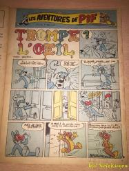 Pif Gadget No: 259 - Fransızca Dergi (Les Aventures De Pif - La Famille Fohal - Leo Part - Çai Luron - Placid et Muzo - Horace - FANFAN La Tulipe - Justice - Jean Richard Enquette - Surplouf - Pifou  )