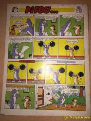 Pif Gadget No: 259 - Fransızca Dergi (Les Aventures De Pif - La Famille Fohal - Leo Part - Çai Luron - Placid et Muzo - Horace - FANFAN La Tulipe - Justice - Jean Richard Enquette - Surplouf - Pifou  )