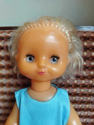 SOVYET RUSYA 1980'LERDEN SERT PLASTİK VİNTAGE OYUNCAK BEBEK 30 CM