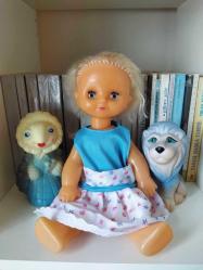 SOVYET RUSYA 1980'LERDEN SERT PLASTİK VİNTAGE OYUNCAK BEBEK 30 CM