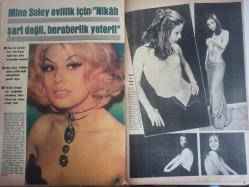 Pazar Aktüalite Sinema Tiyatro Mizah Mecmuası Dergisi Gazetesi - 9 Mart 1973 - Sayı::839 - Türkan Şoray - Antonella Zerry - Ümit Utku - Aziz Sarıkaya - Şevket Aktunç - Aram Gülyüz - Adnan Akar - Seyfettin Merttürk - Nimet Pekmezoğlu - Mürvet Bozkurt - Belkıs Acar - Engin Çağlar - Filiz Vural - Fethi Çelikbaş - Enver Atabek - Dilşan Gökmen - Orhan Afşar - Suna Selen - Akın Erkan - Dinçer Uras - Ali Çelik - Sevtap Eti - Fatma Girik - Melek Görgün - Gamze Öz - Erdinç Öz - Alpay - Miss Beaune İdyll - Mine Soley - Esen Püsküllü - Rüçhan Adlı fotoğraf ve haberi - Tam Takım Dergi