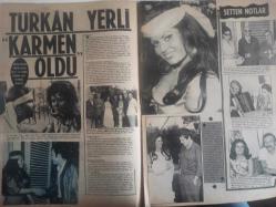 Pazar Aktüalite Sinema Tiyatro Mizah Mecmuası Dergisi Gazetesi - 11 Temmuz 1969 - Sayı:668 - Sevda Ferdağ - Oya Peri - Ediz Hun - Muammer Gözalan - Hulusi Kentmen - Türkan Şoray - Metin Erkson - Esin Gülsoy - Altan Günbay - Cahit Engin - Erich Von Stroheim - Metin Erksan - Altan Günbay - Yul Bryner - İbrahim Özoral - Güzin Gürman - Esin Gülsoy - Orhan Günşiray - Nilüfer Koçyiğit - Memduh Ün - Kuaför Demir - Ünal Şahinoğlu - Ümit Kader - Ünal Şahinoğlu - Nejat Özberk - Turgut Karacaoğlu - Sezgin Burak - Kenan Kurt - Deniz Gürsoy - Sadri Alışık fotoğraf ve haberi - Dergi Tam Değildir Sadece 8 Sayfası Mevcuttur