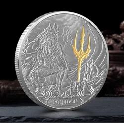 Antik Yunan Denizlerin Tanrısı Poseidon Hatıra Para Koleksiyon