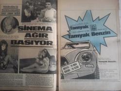 Pazar Aktüalite Sinema Tiyatro Mizah Mecmuası Dergisi Gazetesi - 6 Mart 1970 - Sayı:702- Türkan Şoray - Engin Çağlar - Zeynep Aksu - Müjgan Ağralı - Murat Soydan - Tamyak Benzin Reklamı - Mualla Omay - Puro Sabun Reklamı - Murat Soydan - Safa Önal - Melih Üstüngör - Semra Yıldız - Atilla Ergün - Yıldız Çocuk Çamaşırı Reklamı - Serpil Örümcer - Tugay Toksöz - Hülya Darcan - Berkant - Erol Taş fotoğraf ve haberi - Dergi Tam Değildir Sadece 12 Sayfası Mevcuttur