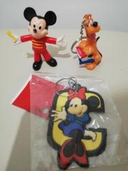 Mickey mouse figür oyuncak. Pluto figür anahtarlık. Minnie mouse anahtarlık set koleksiyon dekor hediye nostalji tasarım süs hobi eğlence vintage aksesuar promosyon reklam Hediyelik dekorluk