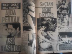 Pazar Aktüalite Sinema Tiyatro Mizah Mecmuası Dergisi Gazetesi - 19 Haziran 1970 - Sayı:717 - Ülkü Özen - Sinema mı Şarkıcılık mı? haberi - Erol Altınışık - Oya Peri - Nuri Sesigüzel - İbrahim Özoral - Türkan Şoray - Ekrem Bora - Tanju Gürsu - Osman F. Seden - Figen Han - Ajda Pekkan - Mert Baykent - Özdemir Erdoğan - Bisan Bisiklet Reklamı - Dostlar Alişverişte Görsün haberi - İrem Doğan - Münir Özkul - Gülseren Aydın - Atilla Ergün - Can Sel - Yılmaz Köksal - Aynur Akarsu - Yusuf Sezer - Ali Şen - Hüseyin Zan - Yerine Döndü fotoğraf ve haberi - Dergi Tam Değildir Sadece 10 Sayfası Mevcuttur