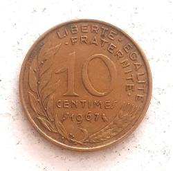 Fransa 10 Centim 1967